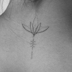Ornamental Lotus Temporary Tattoo (Set of 3)