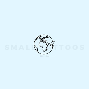 Afrika und Europa temporäres Tattoo (3er Set)