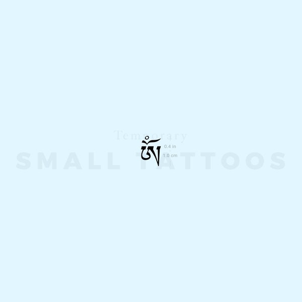 Petit tatouage temporaire Om tibétain (lot de 3)