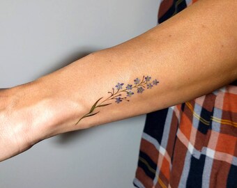 Forget Me Not Tattoo Etsy