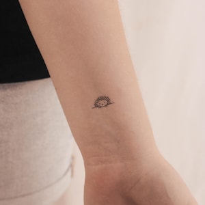 Tatuaggio Temporaneo Riccio Curioso (Set di 3)