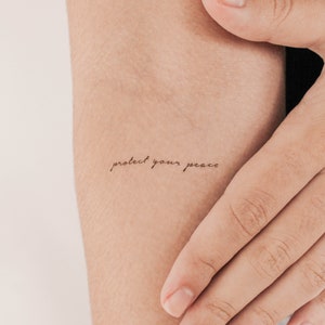 Protect Your Peace temporäres Tattoo (3er Set)