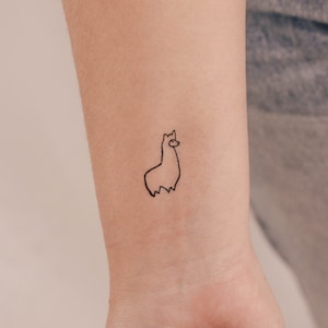 Llama Temporary Tattoo (Set of 3)