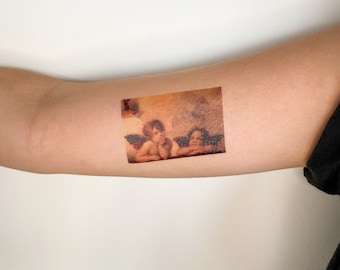 Raphael's Putti (Sistine Madonna) Temporary Tattoo (Set of 3)