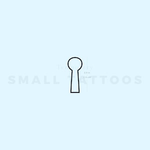 Tijdelijke tattoo sleutelgatomtrek (set van 3)