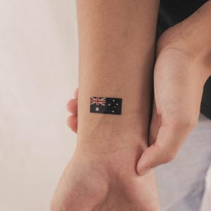 Australia Flag Temporary Tattoo (Set of 3)