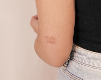 Walisischer Drache Temporär-Tattoo – 4 Stück, Wasserfest, 6,5x5 Cm Für Rugby, Fußball & Kostüm-Partys