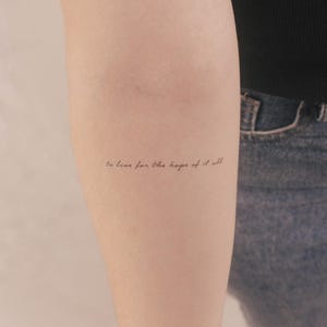 Per vivere la speranza di tutto tatuaggio temporaneo (set di 3)