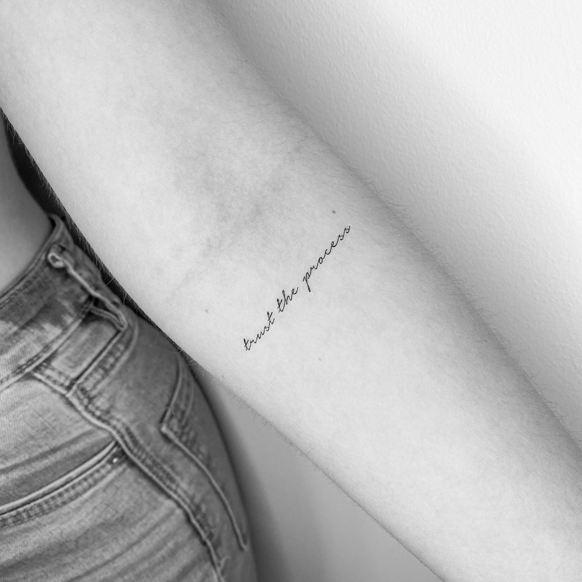 Confía en el tatuaje temporal del proceso juego de 3 - Etsy España