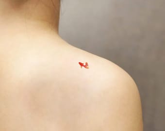 Small Goldfish Temporary Tattoo by Zihee (Set of 3)