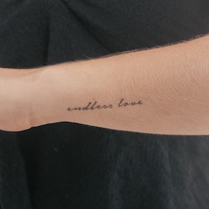 Endlose Liebe temporäres Tattoo (3er Set)