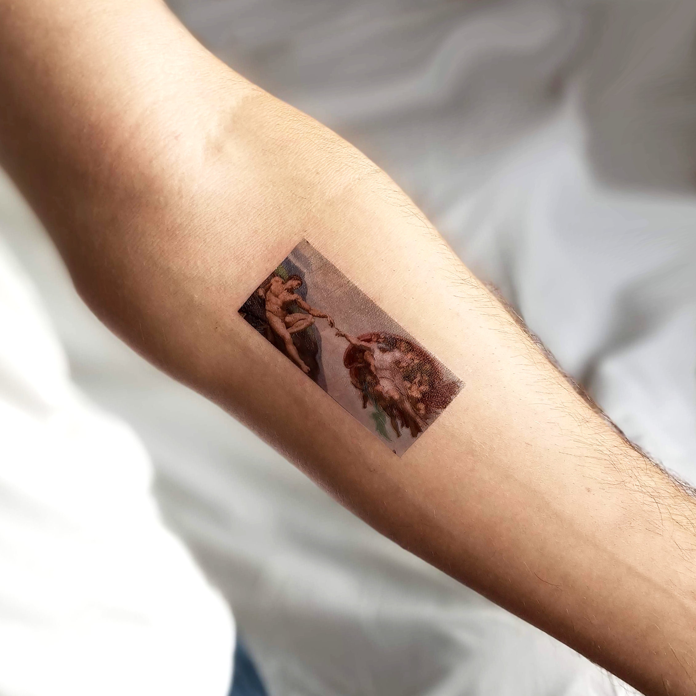 Michelangelo's Creation of Adam Temporary Tattoo set of - Etsy Australia Michelangelo's Creation of Adam Temporary Tattoo set of - Etsy Australia