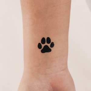 Dog Paw Temporary Tattoo (Set of 3)