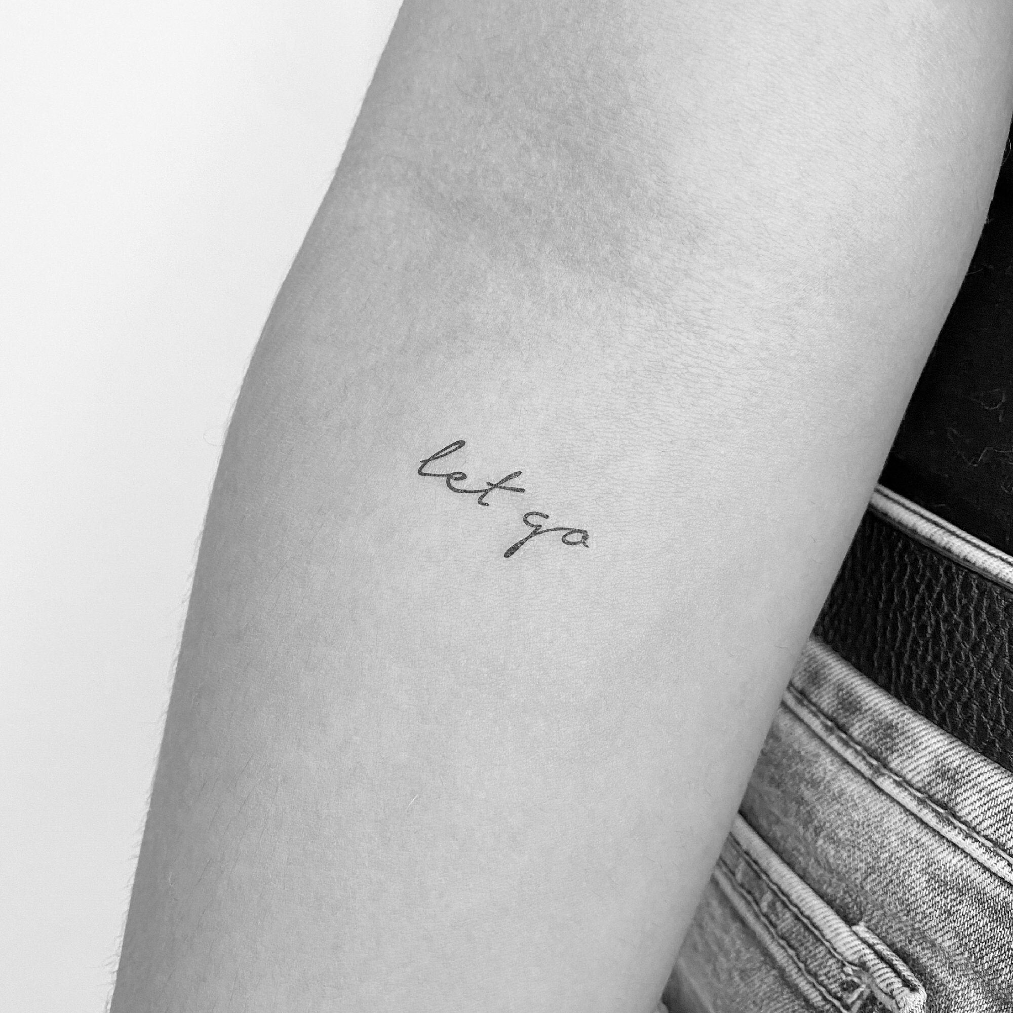 Let It Go Tattoo Design