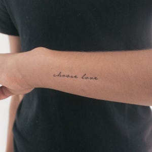 Choose Love Temporary Tattoo (Set of 3)
