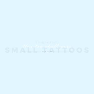 Tatuaggio temporaneo "This Too Shall Pass" bianco (set di 3)