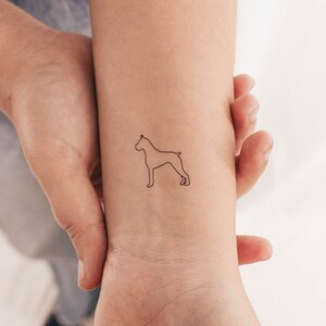 Boxer Temporary Tattoo (Set of 3)