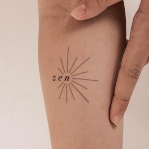 Zen Temporary Tattoo (Set of 3)