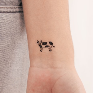 Cow Temporary Tattoo (Set of 3)