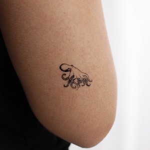 Octopus Temporary Tattoo (Set of 3)