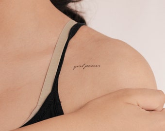 Girl Power Temporary Tattoo (Set of 3)