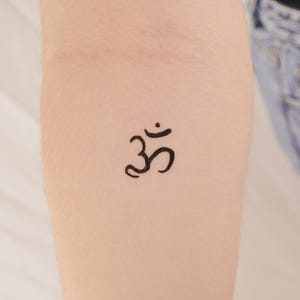 Handwritten Om Temporary Tattoo (Set of 3)