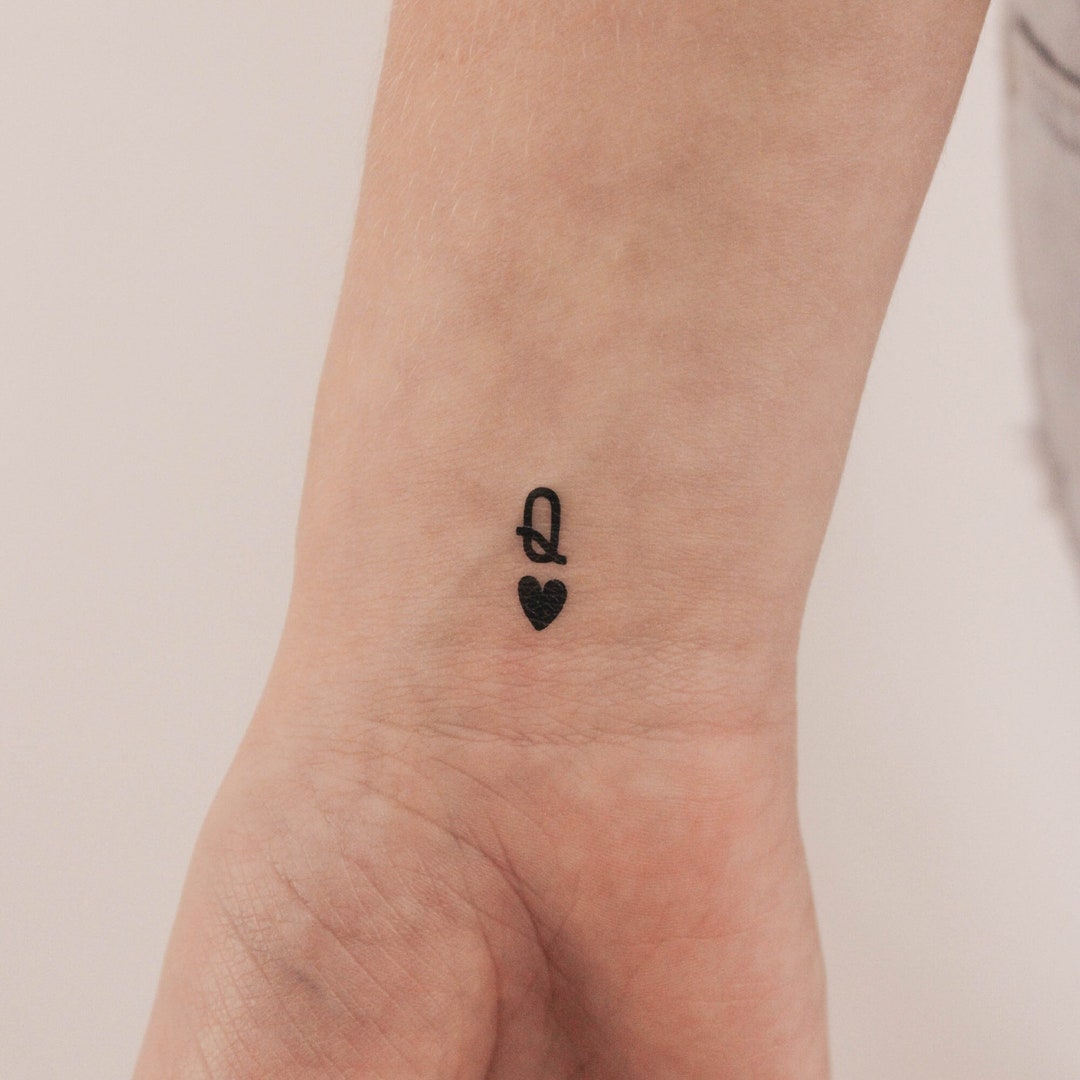 Couple Temporary Tattoo, King and Queen Tattoo, Vintage Tattoo, Black Tattoo,  Meaningful Tattoo, Feminine Tattoo, Fake Tattoo, Flash Tattoo - Etsy