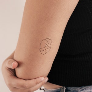 Anatomical Hug Temporary Tattoo by EMBA (Set of 3)