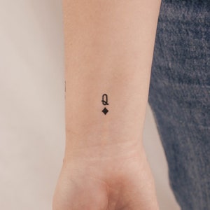 Tatuagem Temporária Rainha de Ouros (Conjunto de 3)