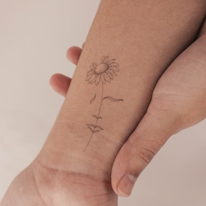 A Dreaming Daisy Temporary Tattoo By Jakenowicz (Set of 3)