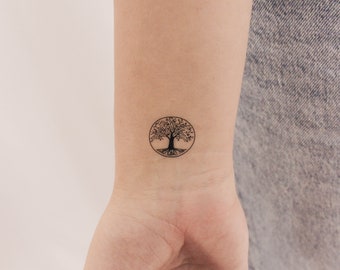 Small Tree Of Life Temporary Tattoo (Set of 3)