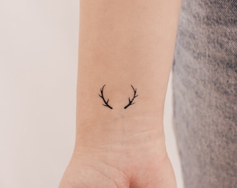 Antlers Temporary Tattoo (Set of 3)