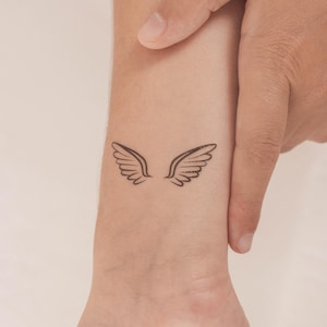 Tijdelijke tattoo vleugelpaar (set van 3)