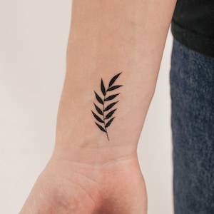 Ash Tree Leaves Tijdelijke Tattoo door Zihee (Set van 3)