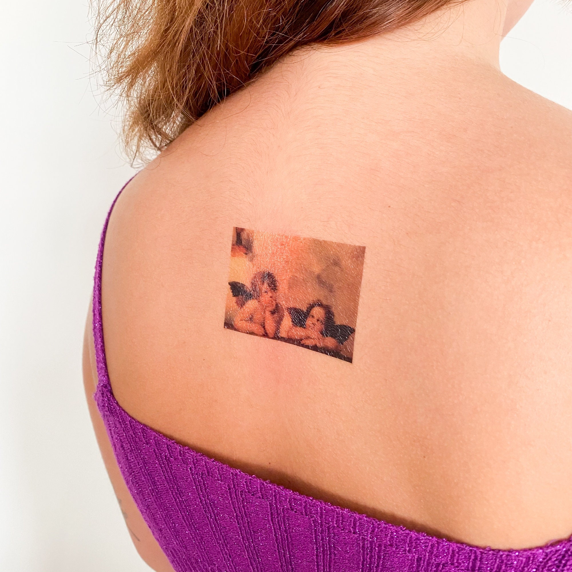 ラファエロのプッティ（システィーナの聖母）タトゥーシール（3枚