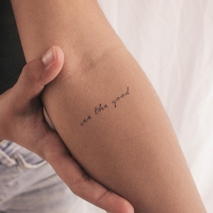 Guarda il tatuaggio temporaneo The Good (set di 3)