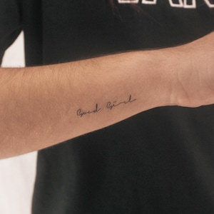 Gutes Mädchen temporäres Tattoo (3er Set)