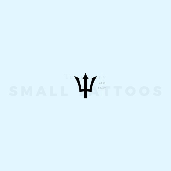Trident Temporary Tattoo set of 3 - Etsy Ireland Trident Temporary Tattoo set of 3 - Etsy Ireland