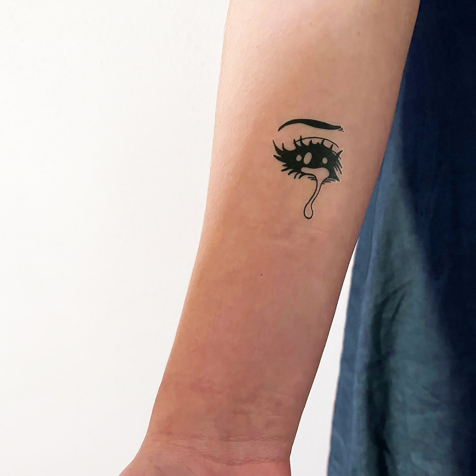 Crying Eye Temporary Tattoo set of 3 - Etsy Denmark
