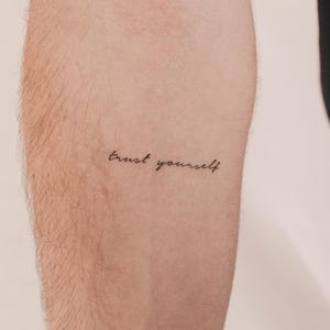 Vertraue dir selbst temporäres Tattoo (3er Set)