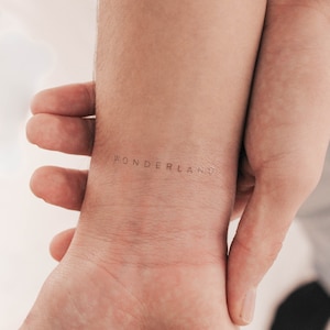 Wonderland Temporary Tattoo By Jakenowicz (Set of 3)