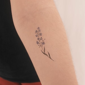 Forget-me-not Temporary Tattoo By Lena Fedchenko (Set of 3)