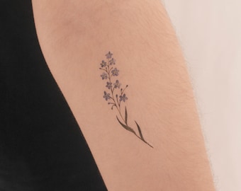 Forget-me-not Temporary Tattoo By Lena Fedchenko (Set of 3)