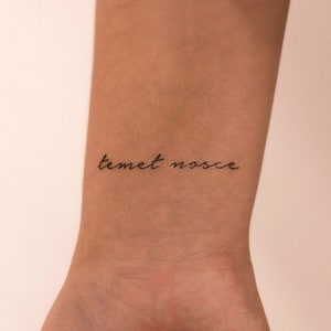 Temet Nosce Temporary Tattoo (Set of 3)