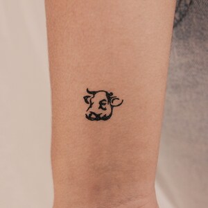 Cow Temporary Tattoo (Set of 3)