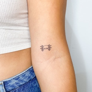Crab Temporary Tattoo (Set of 3)