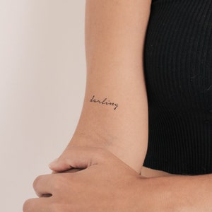 Liebling temporäres Tattoo (3er Set)