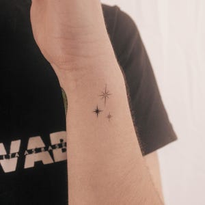 Three Sparkles Temporary Tattoo (Set of 3)