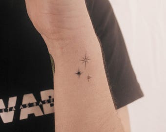Three Sparkles Temporary Tattoo (Set of 3)