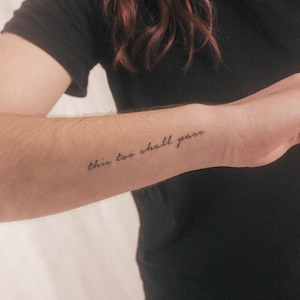 Anche questo tatuaggio temporaneo passerà (Set di 3)